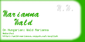 marianna wald business card